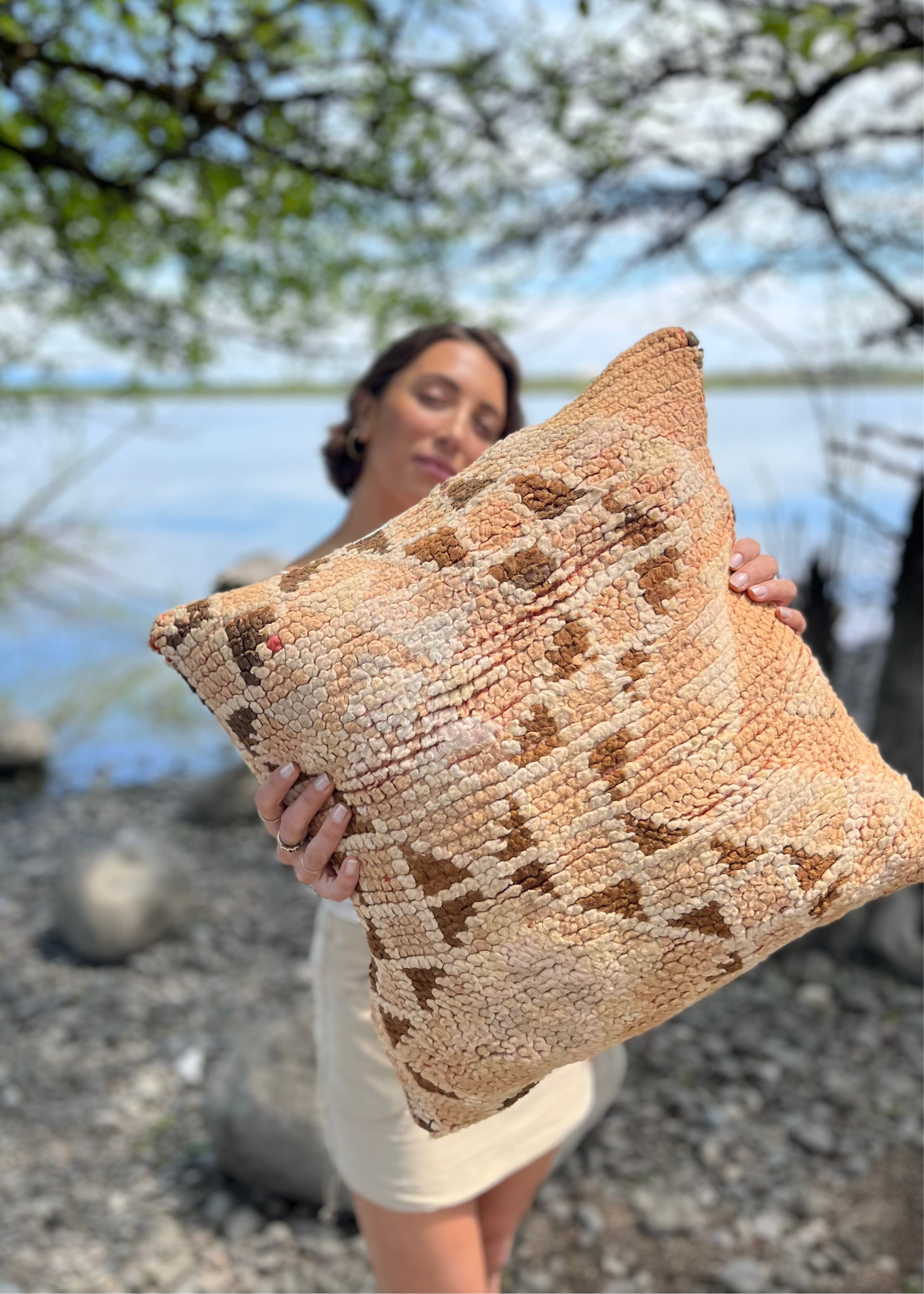 Amber Sun Flat Weave Pillows