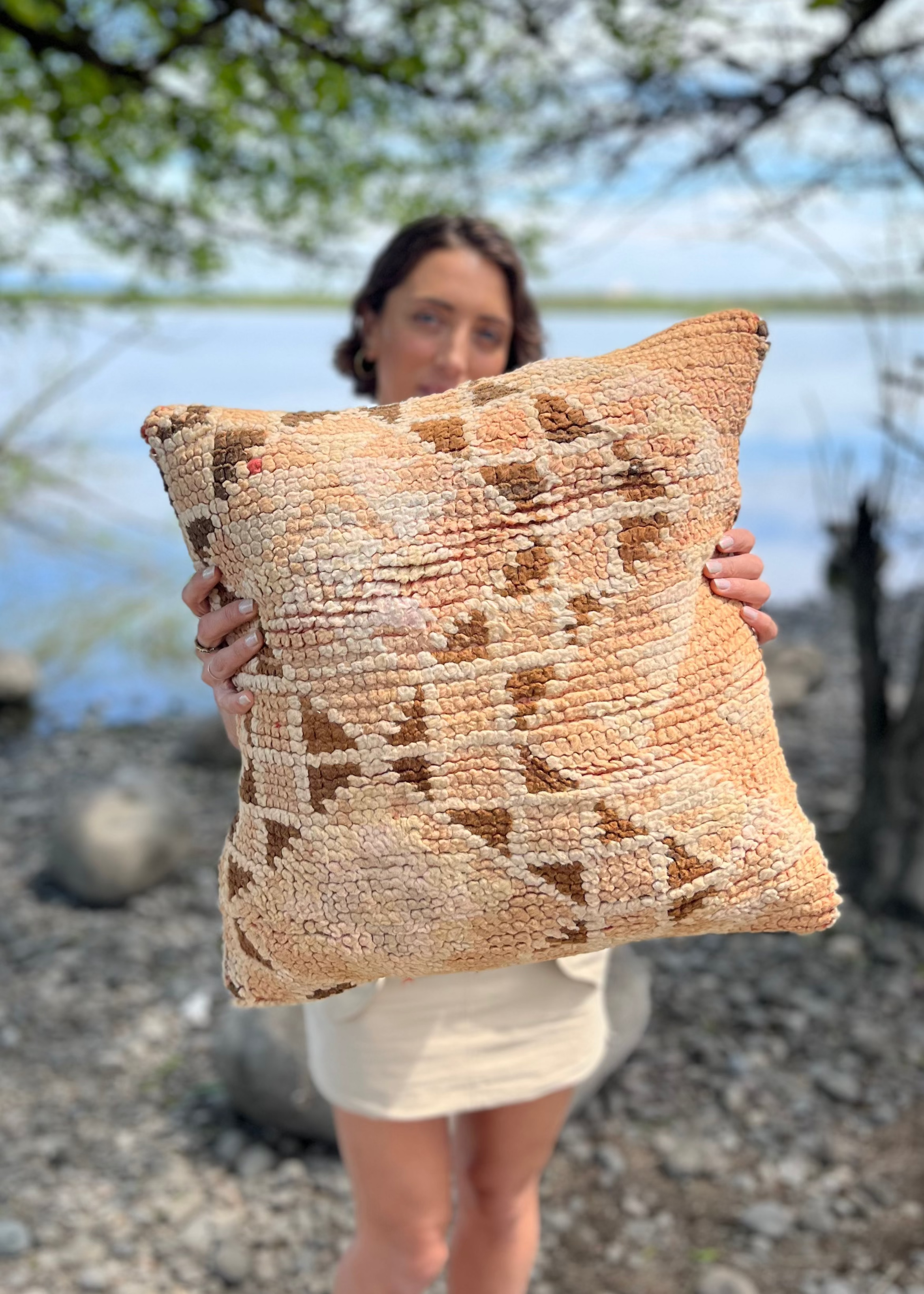 Amber Sun Flat Weave Pillows