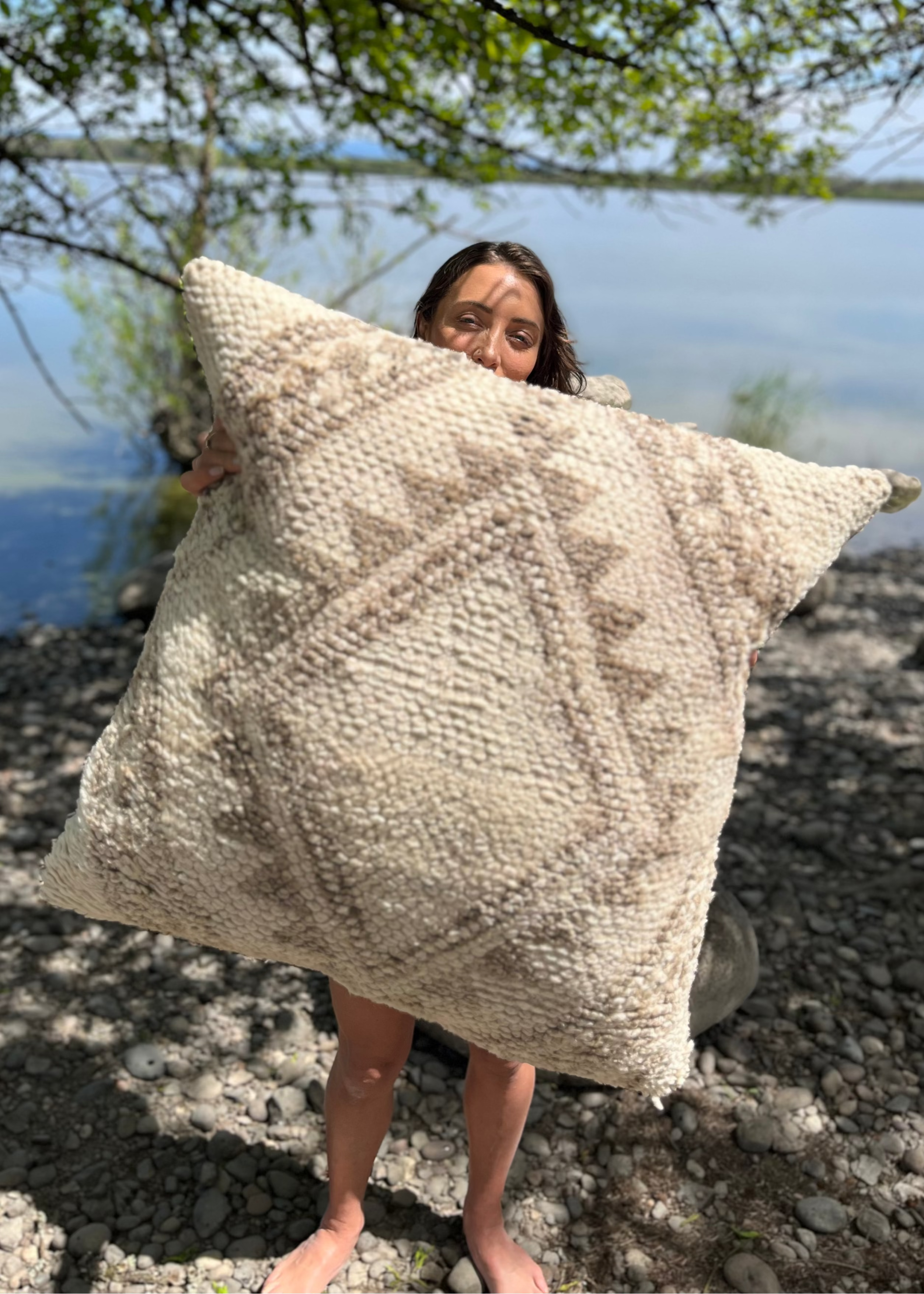 Large Saltstone Kilim Pillow
