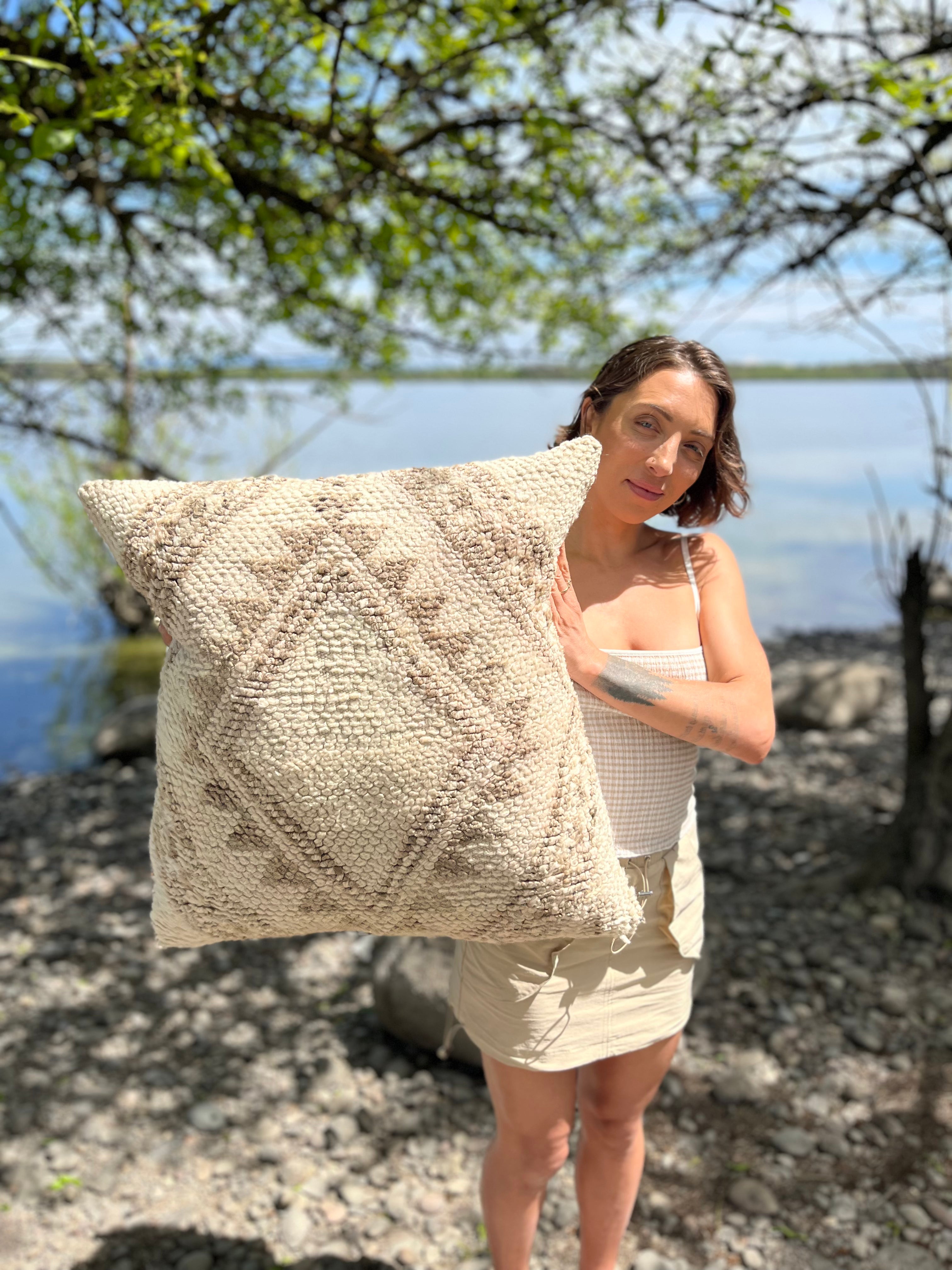 Large Saltstone Kilim Pillow