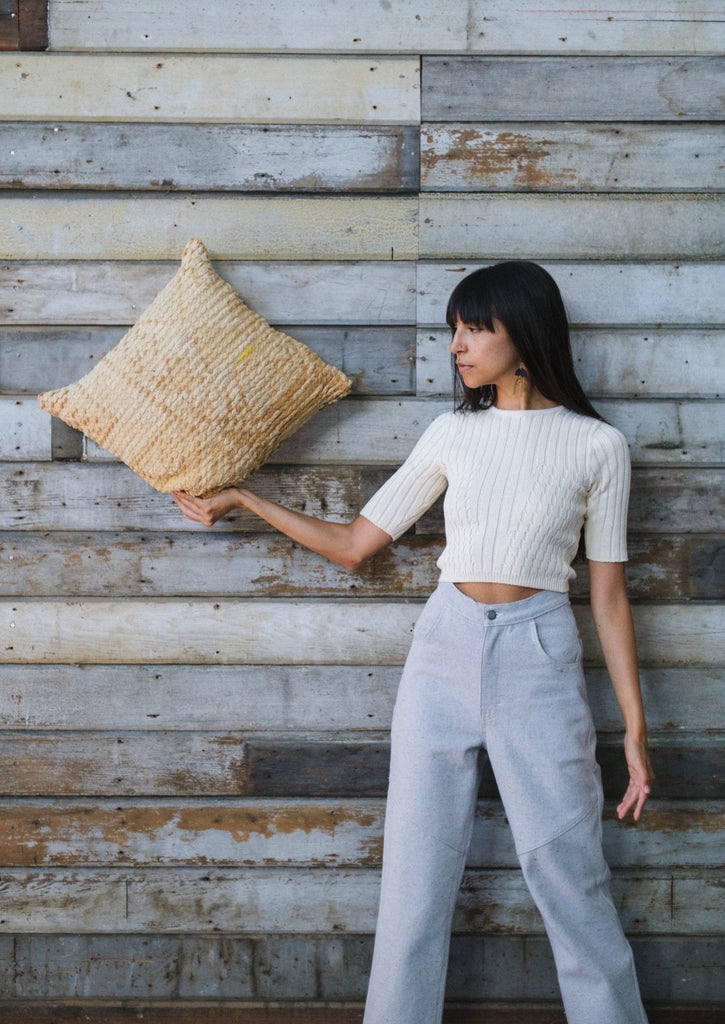 Saffron Kilim Pillow - Modern Myth Decor